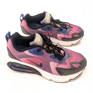 NIKE Air Max 200 Bubble Pack Women's Lavender And Black Shoes Sneakers Size 7